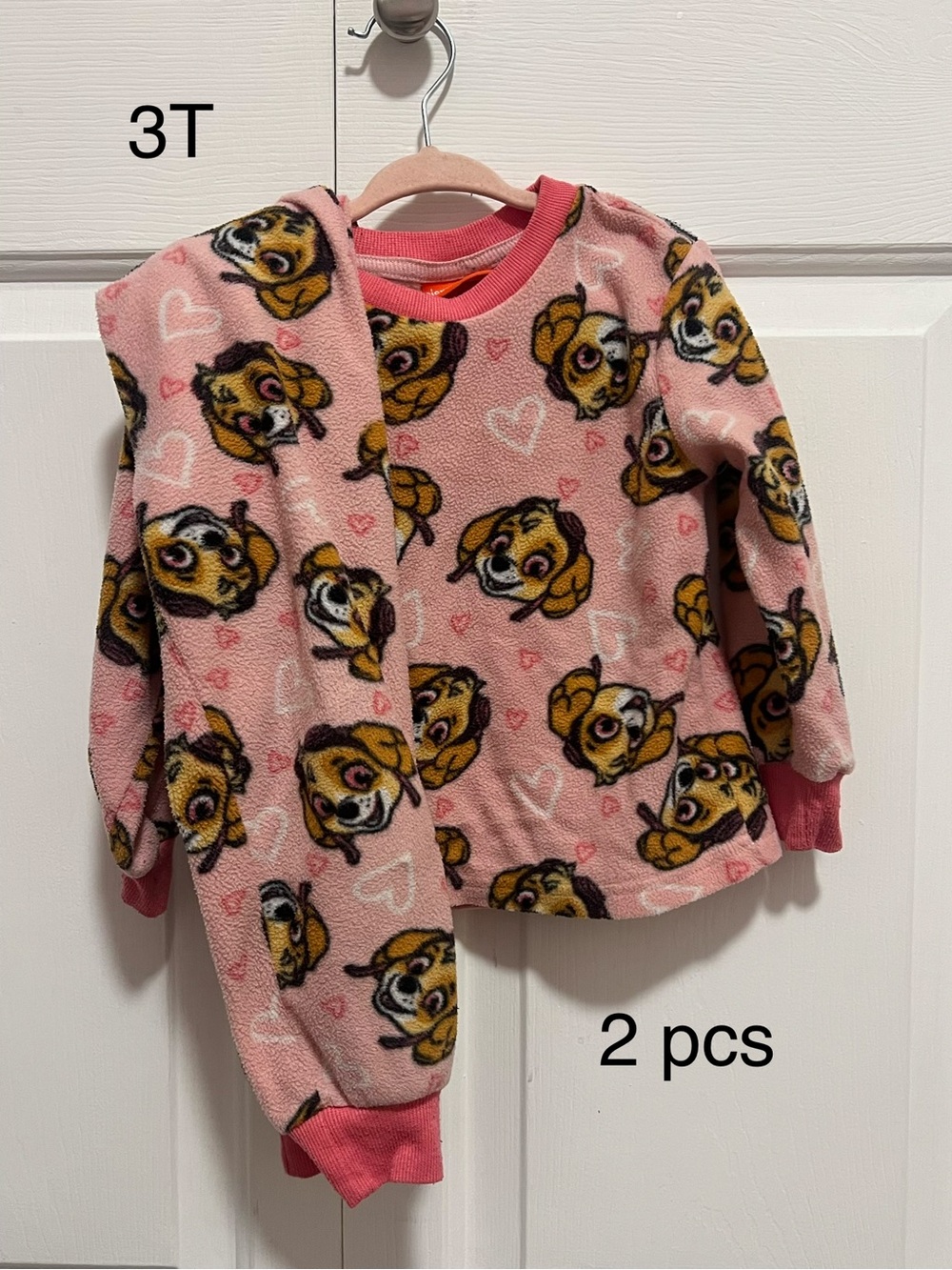 Nickelodeon Pink Paw Patrol Fleece Pajama Set - 2 Piece